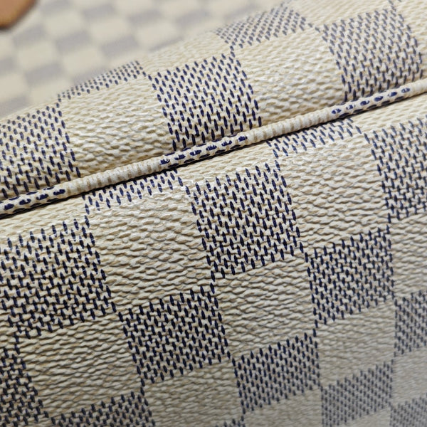 NEVERFULL MM Damier Azur Coated Canvas White