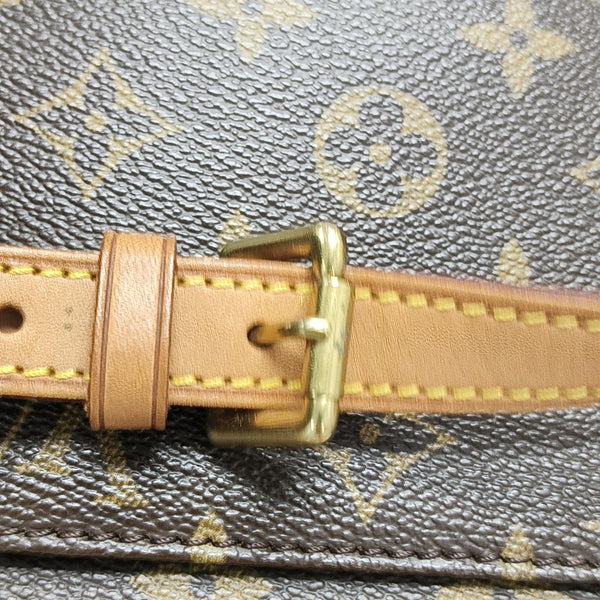 SOLOGNE PM Monogram Coated Canvas Brown