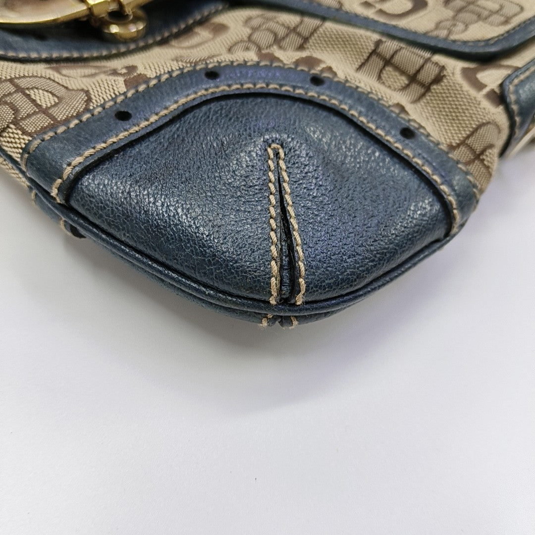 Fabric Shoulder Bag Brown