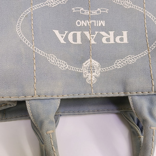 Denim Quilted Canvas Blue