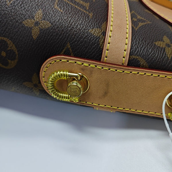 DUFFLE Monogram Coated Canvas Brown