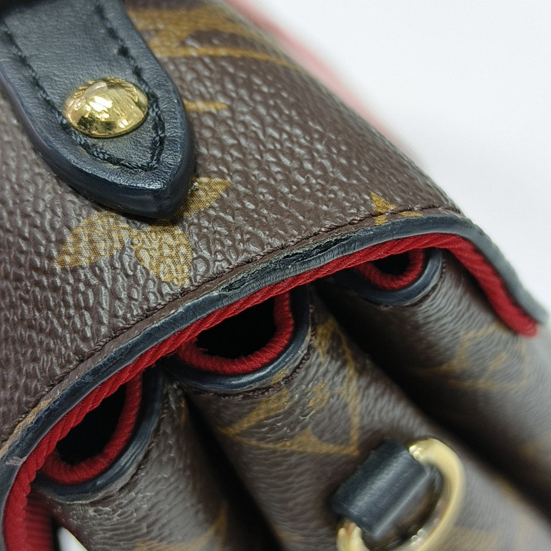 GEORGES BB Monogram Coated Canvas Brown