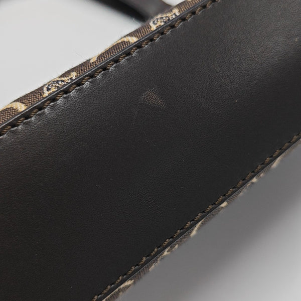 Canvas Top Handle Bag Brown
