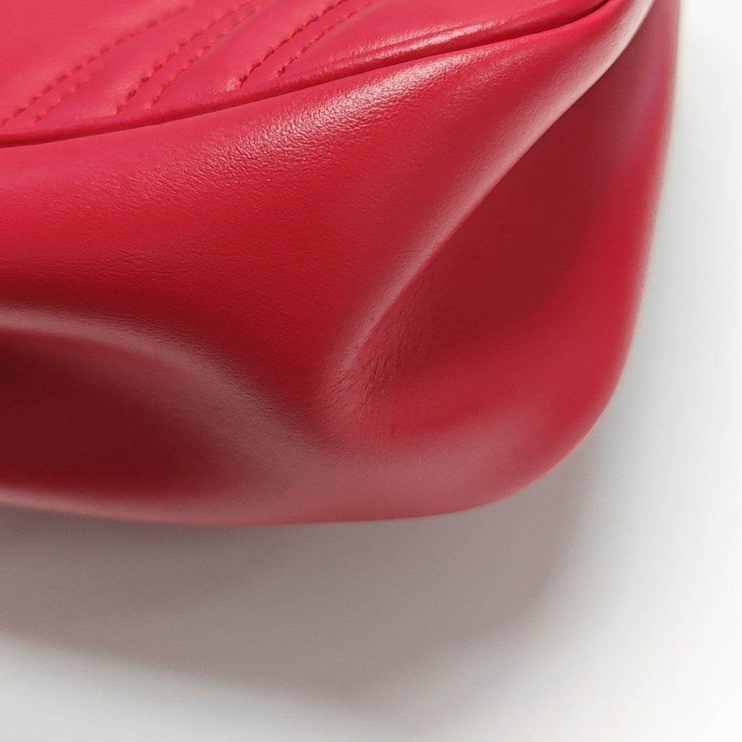 GG Marmont Mini Quilted Calfskin Red