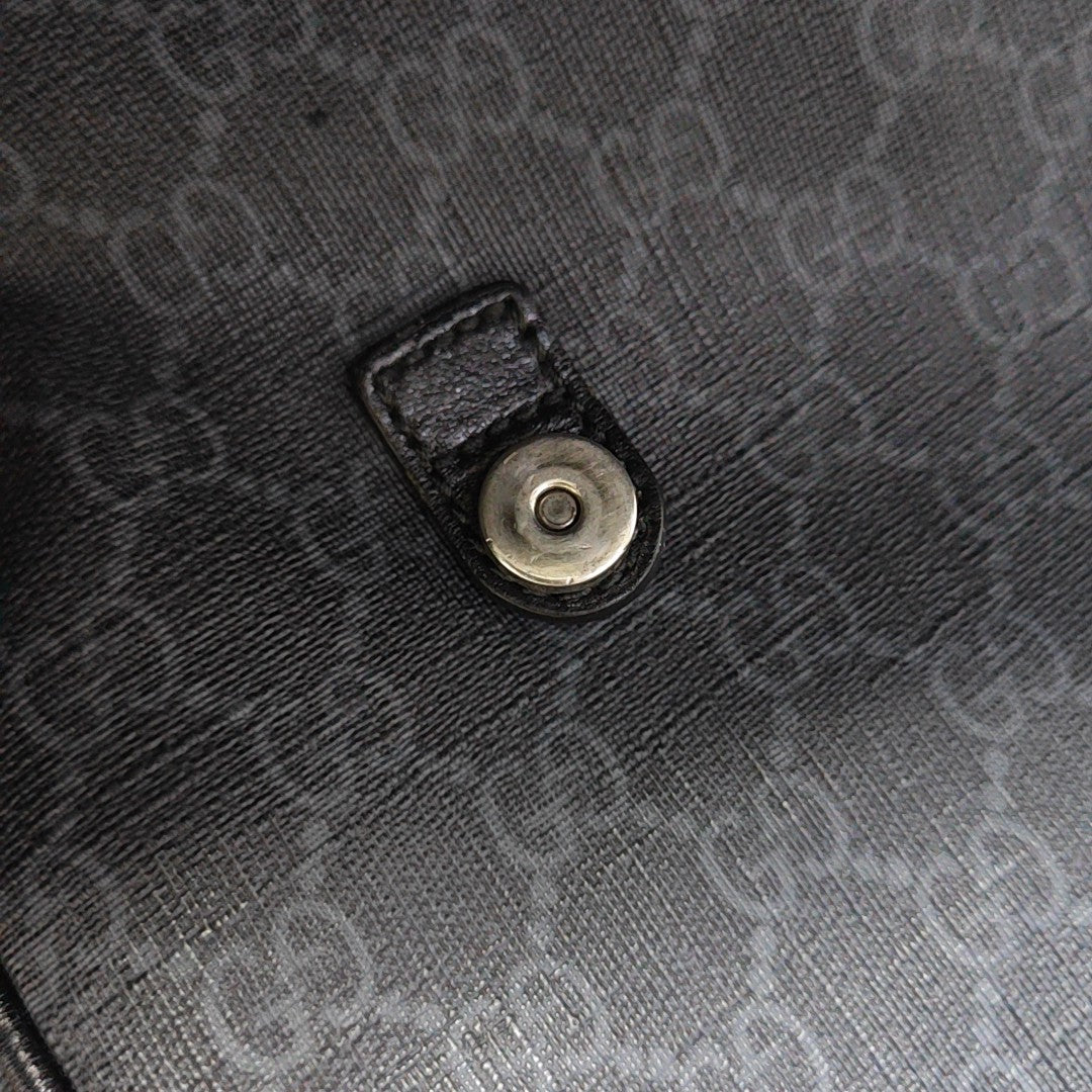 Retro Medium Monogram Coated Canvas Black