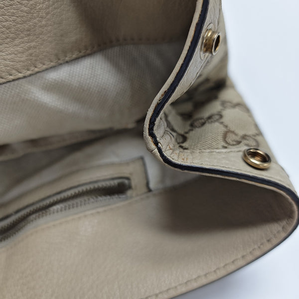 Monogram Canvas Tote Bag Brown