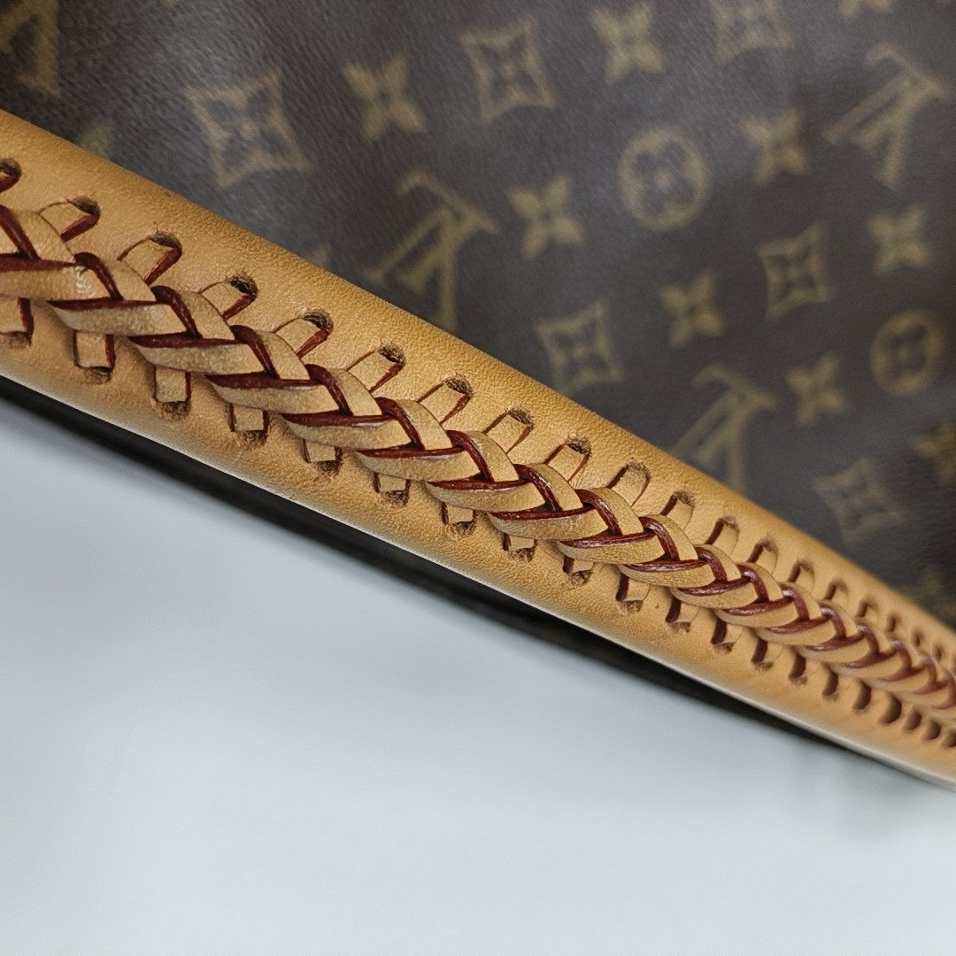ARTSY MM Monogram Coated Canvas Brown