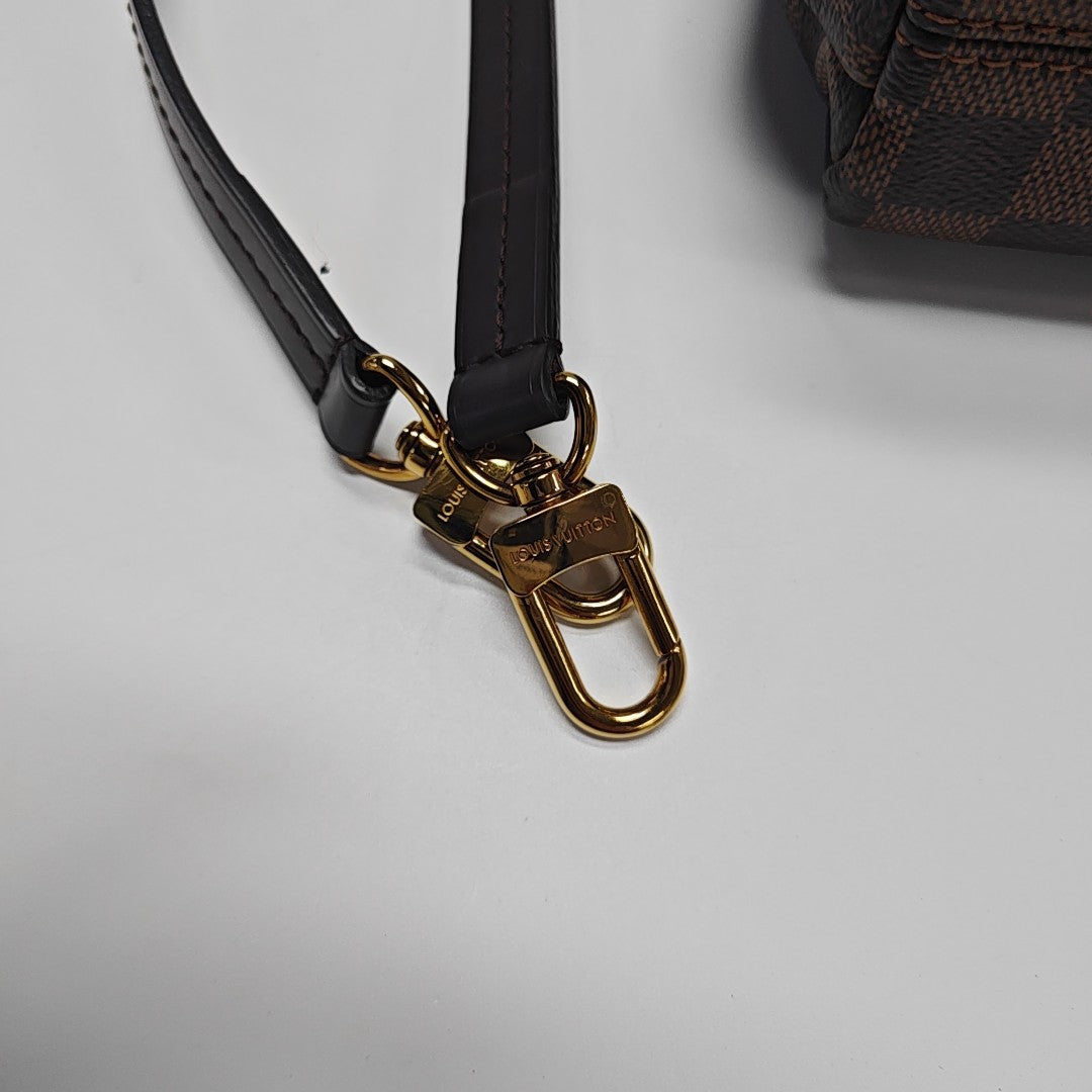 CROISETTE Damier Ebene Coated Canvas Brown
