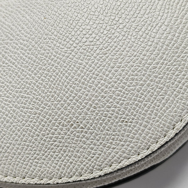Saddle Medium Calfskin White