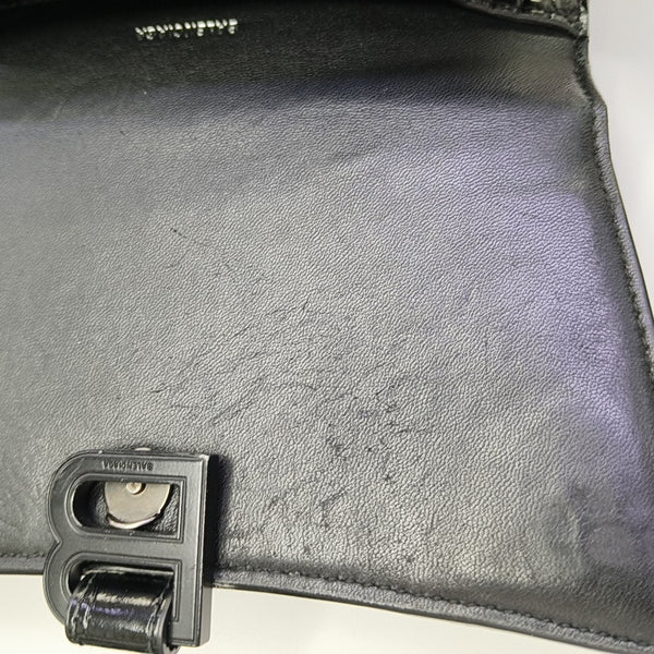Hourglass S Calfskin Black