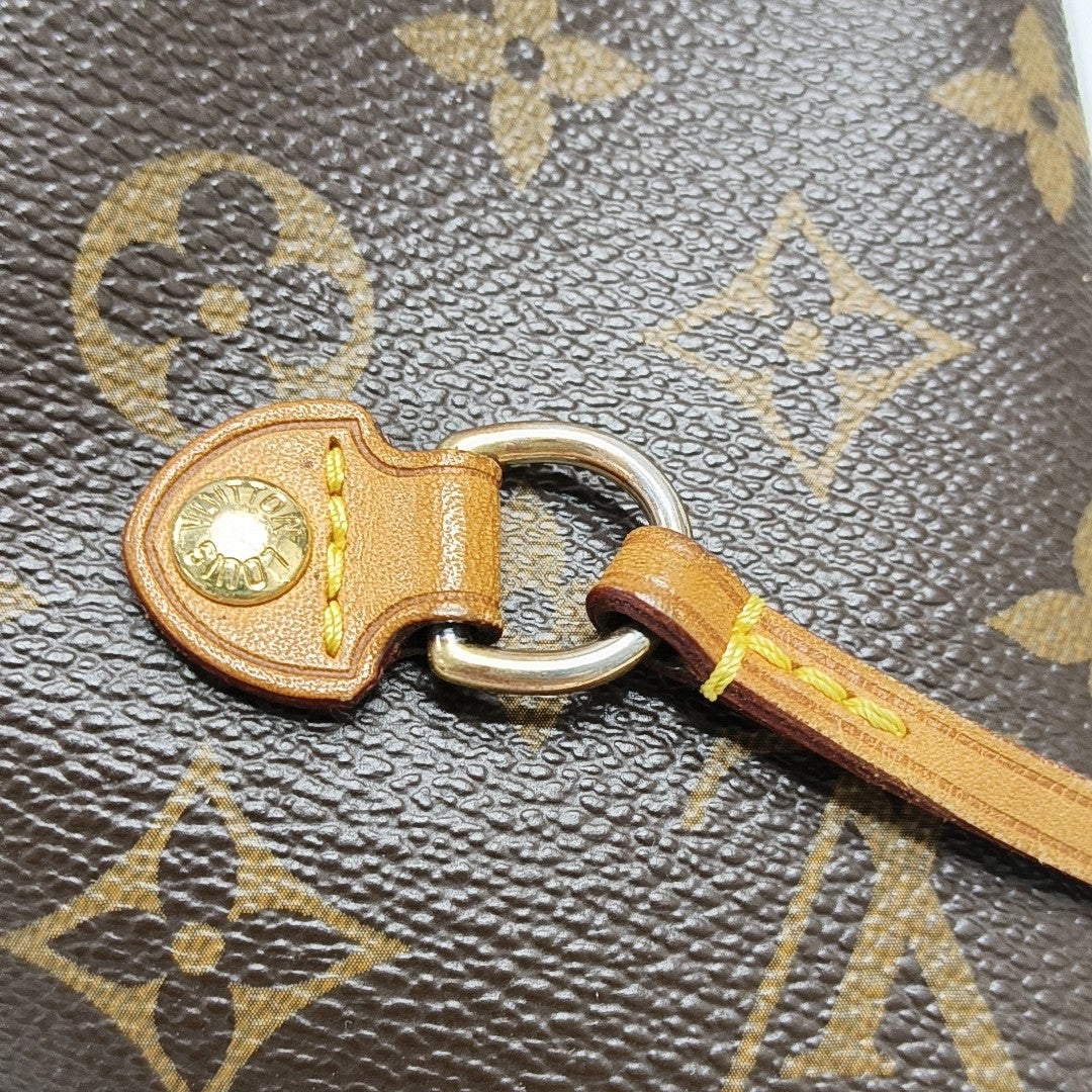 NEVERFULL MM Monogram Coated Canvas Brown