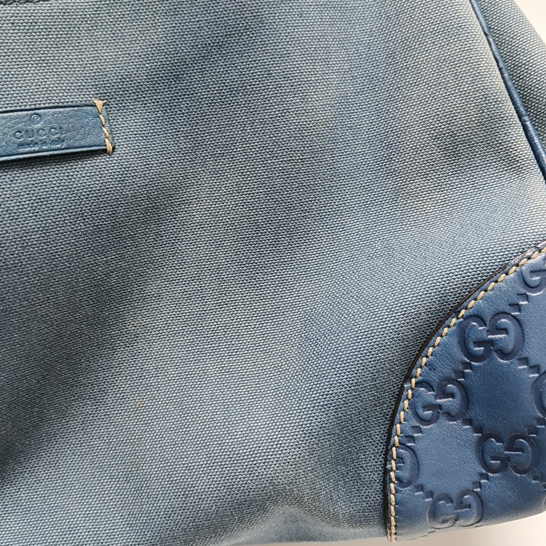 Monogram Canvas Top Handle Bag Blue
