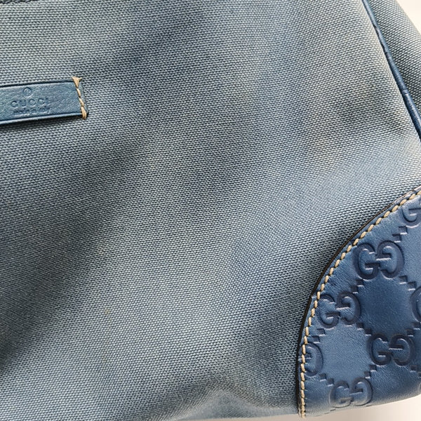 Monogram Canvas Top Handle Bag Blue