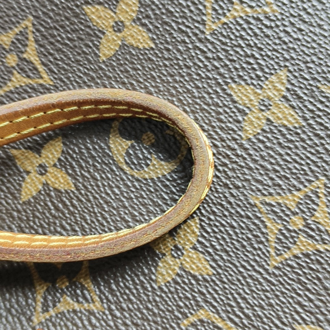 NEVERFULL MM Monogram Coated Canvas Brown