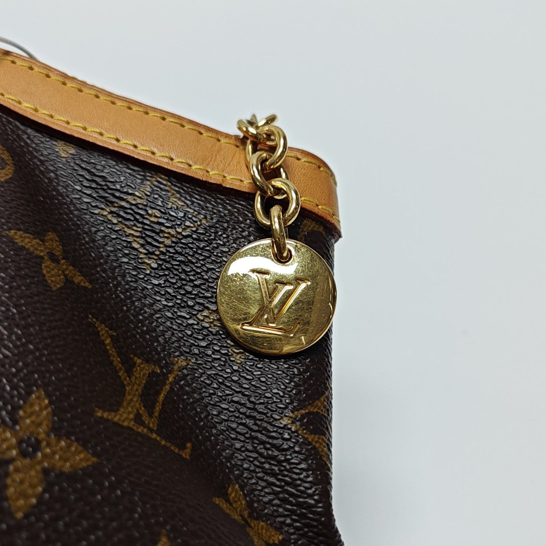 Monogram Coated Canvas Top Handle Bag Brown