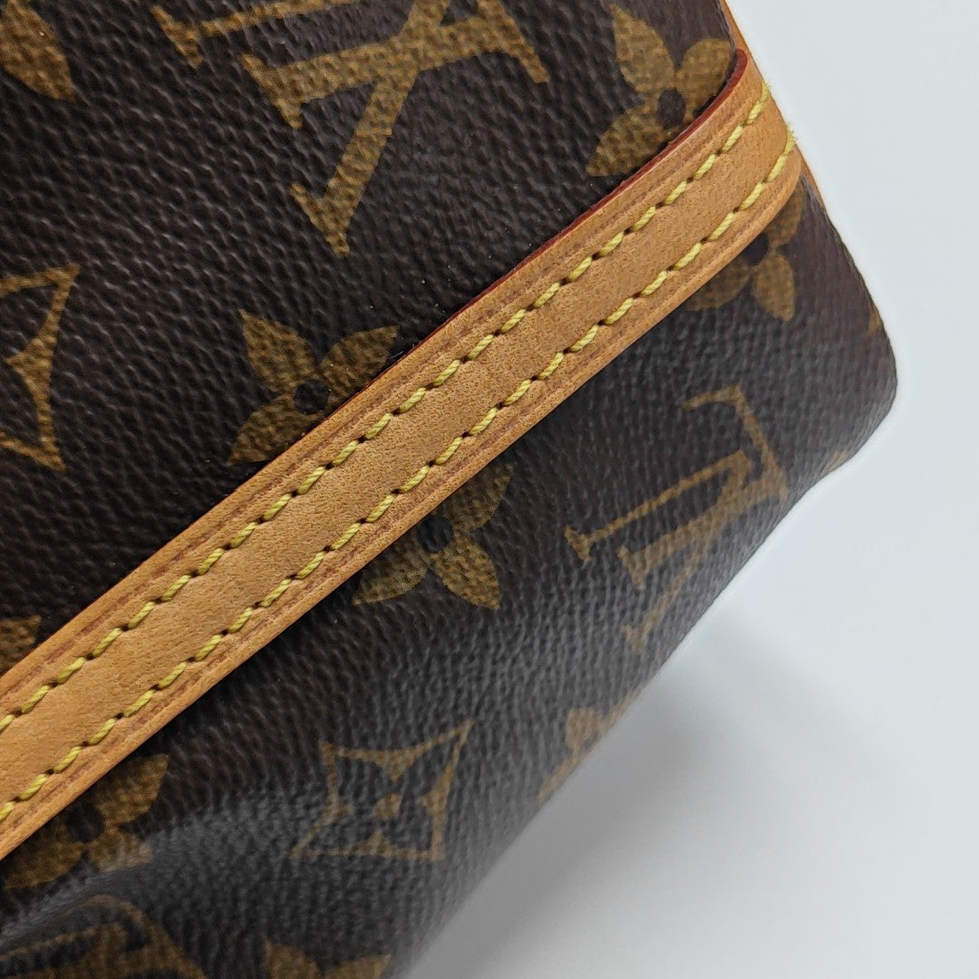 NÉONOÉ Nano Monogram Coated Canvas Brown