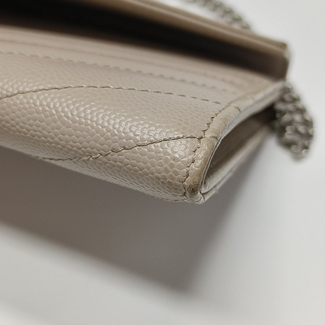 MONOGRAM Chevron Calfskin Pink