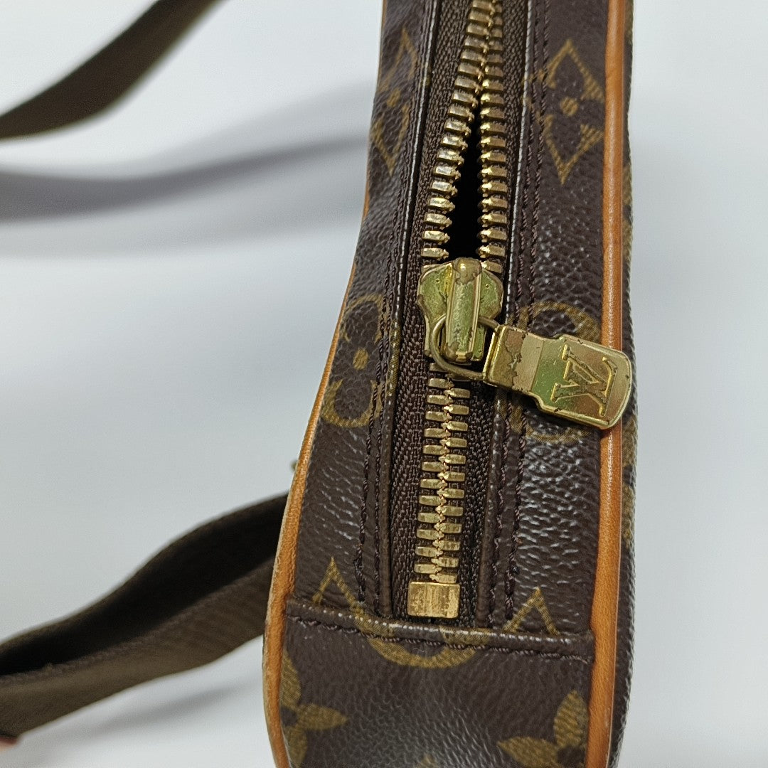 GANGE Monogram Coated Canvas Brown