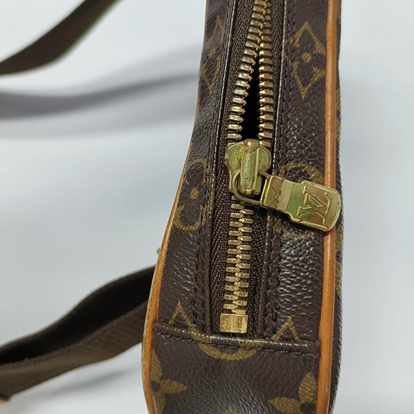 GANGE Monogram Coated Canvas Brown