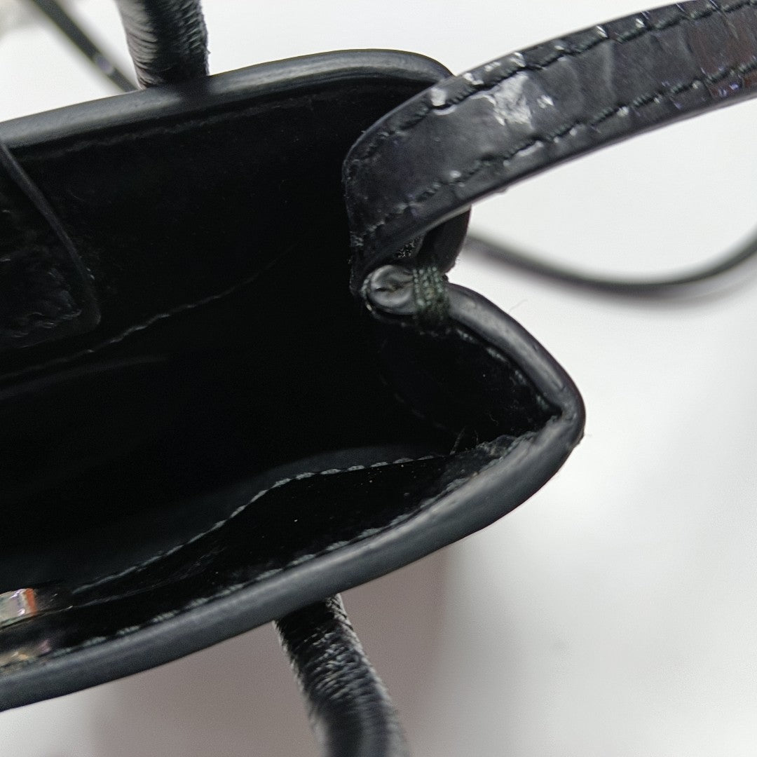 Shopping Bag Calfskin Black