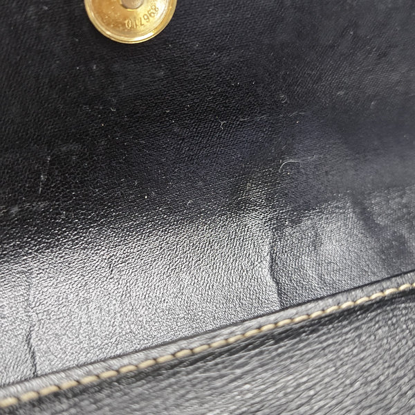 Calfskin Top Handle Bag Black