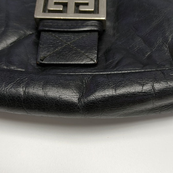 Calfskin Top Handle Bag Black