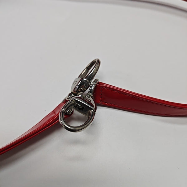 Lady Dior Medium Patent Leather Red