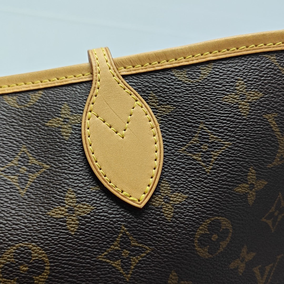 NEVERFULL GM Monogram Coated Canvas Brown