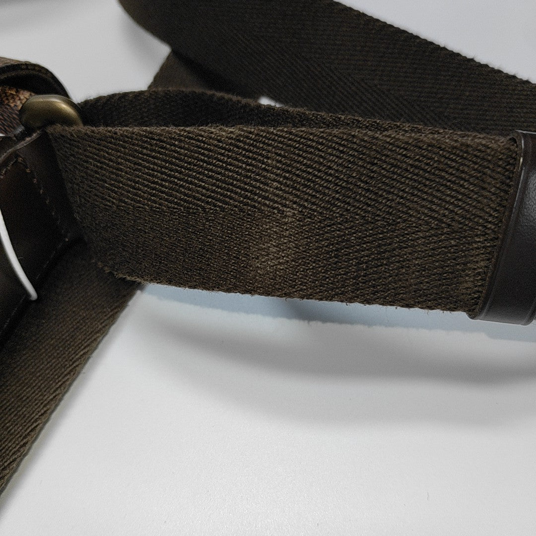 DISTRICT PM Damier Ebene Coated Canvas Brown