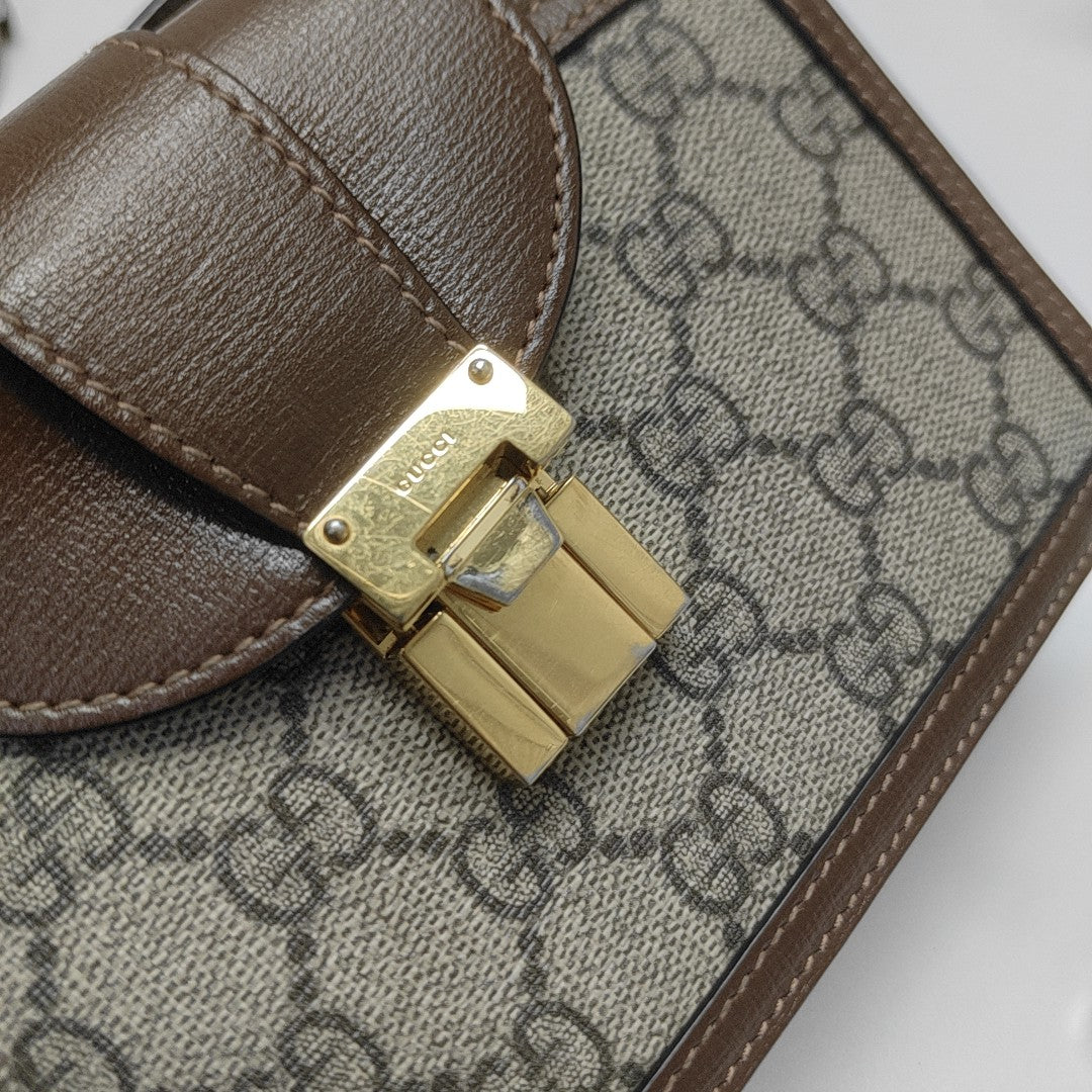 Monogram Coated Canvas Shoulder Bag Mini Multicolor