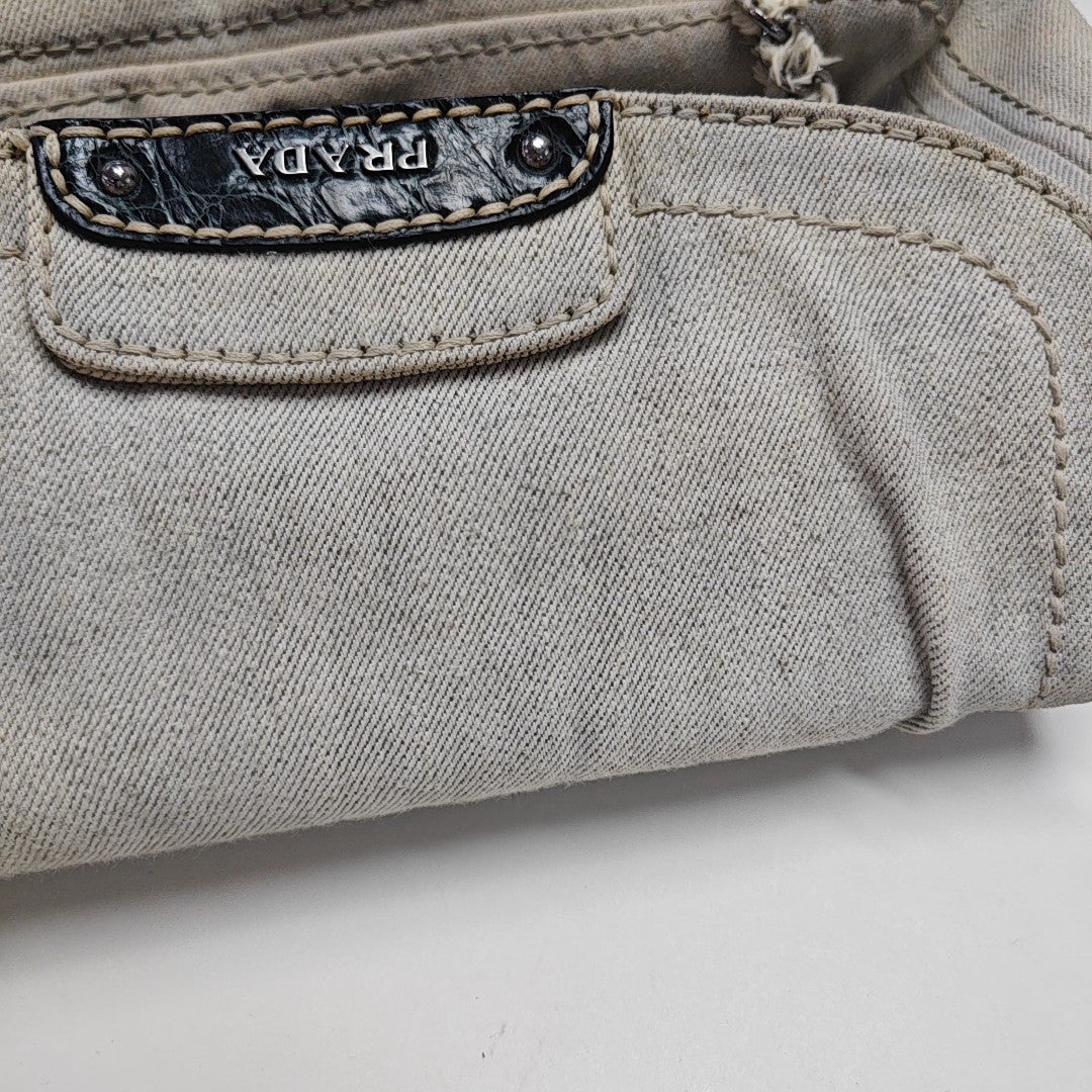 Canvas Shoulder Bag Beige