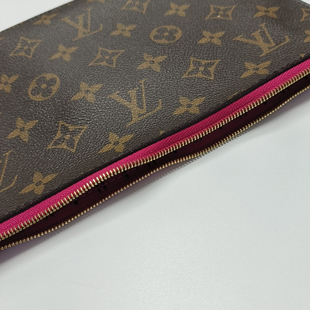 NEVERFULL MM Monogram Coated Canvas Brown