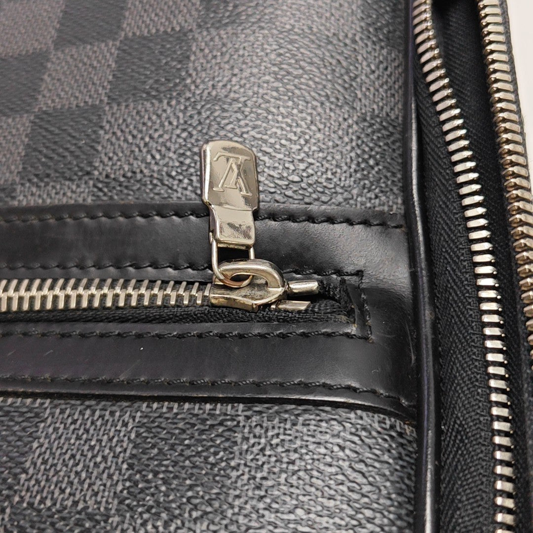 STEEVE Damier Graphite Coated Canvas Gray