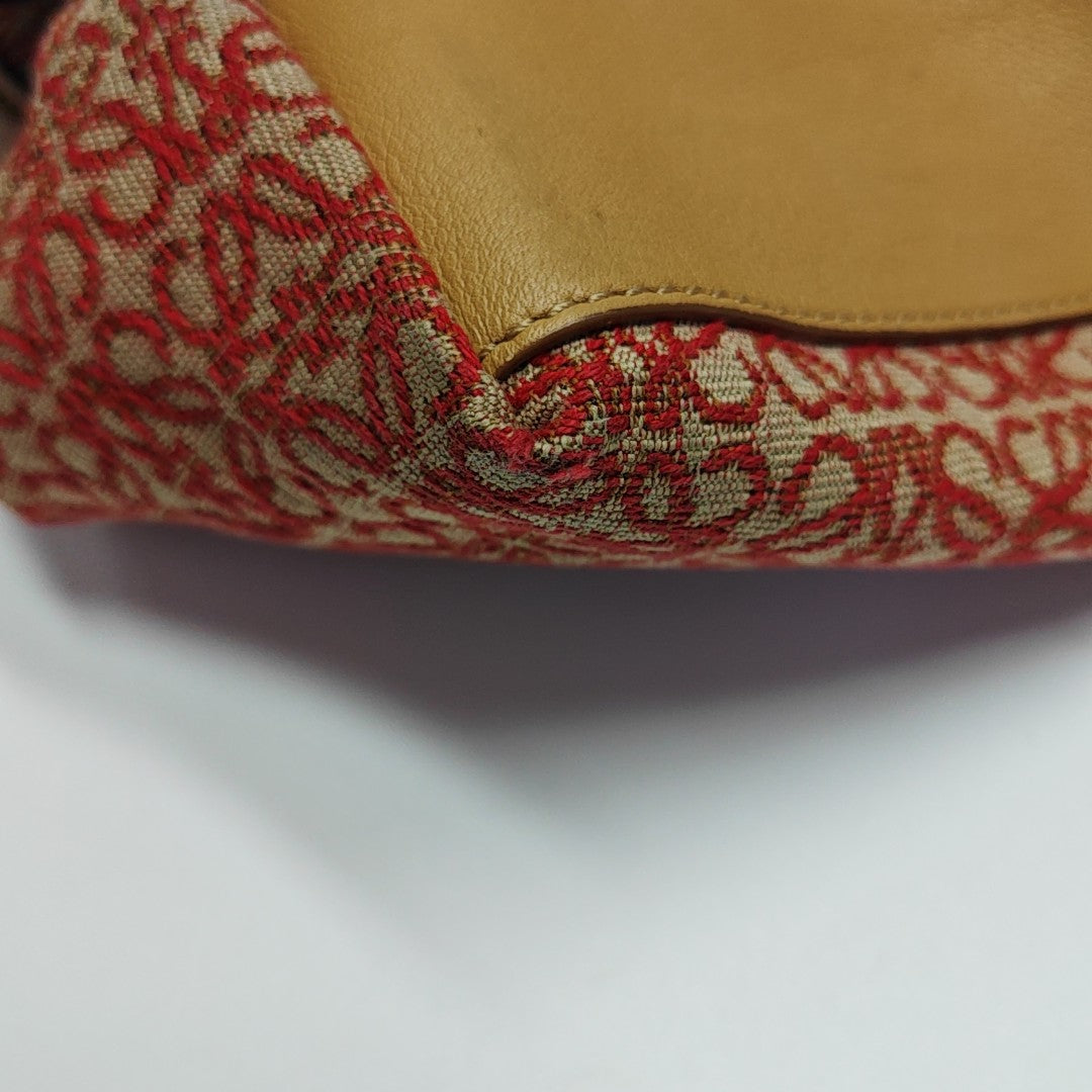 Monogram Canvas Shoulder Bag Red