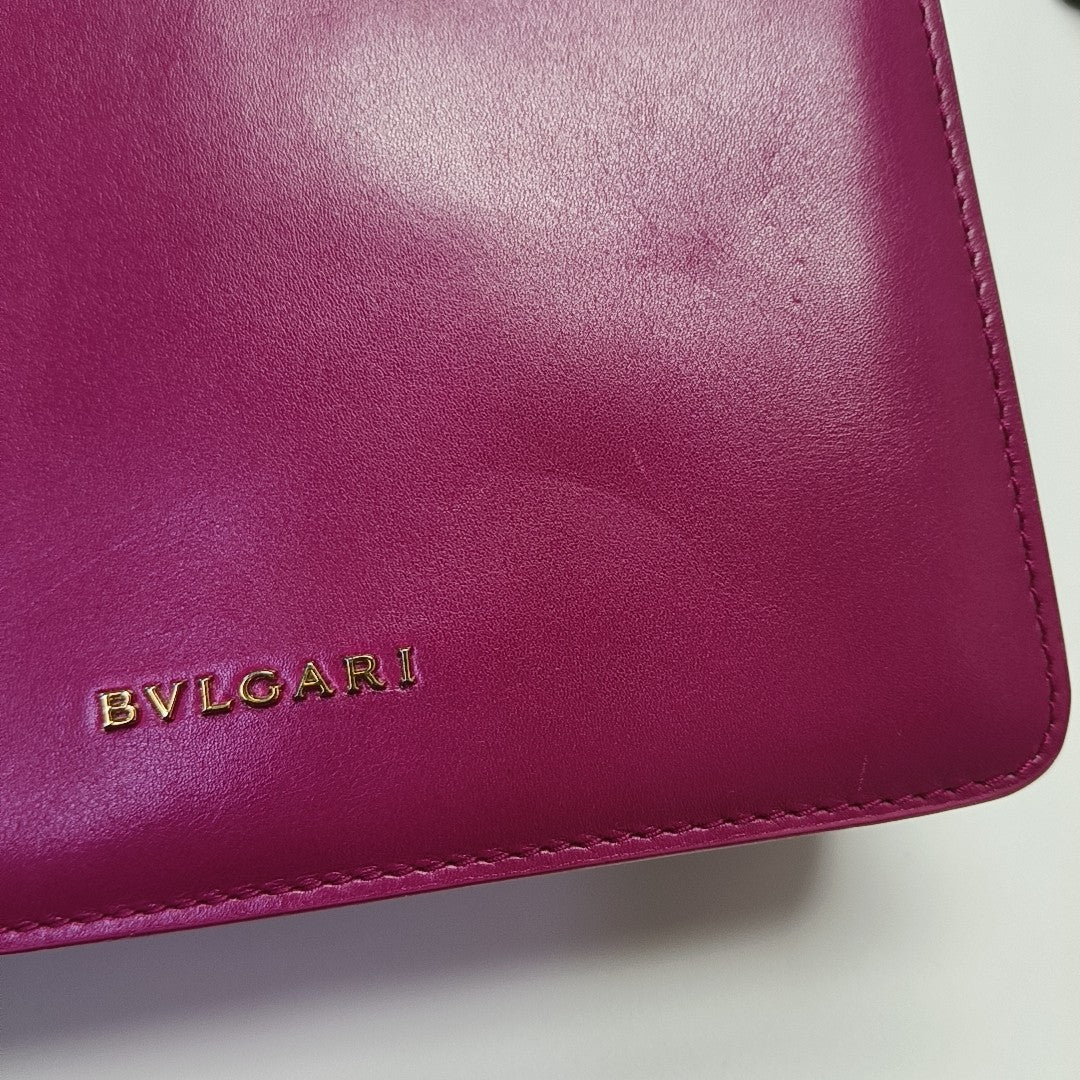 BVLGARI Calfskin Red