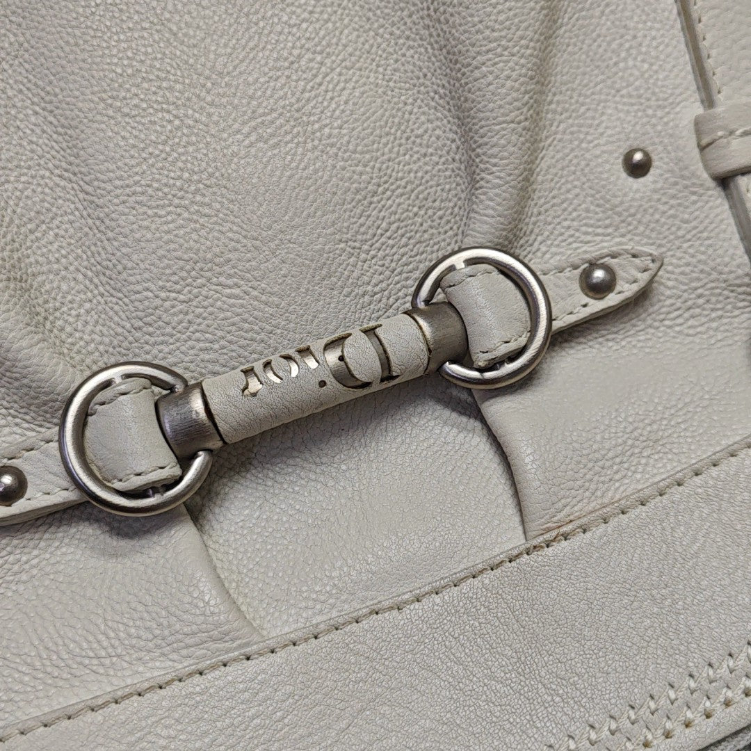 Calfskin Top Handle Bag White