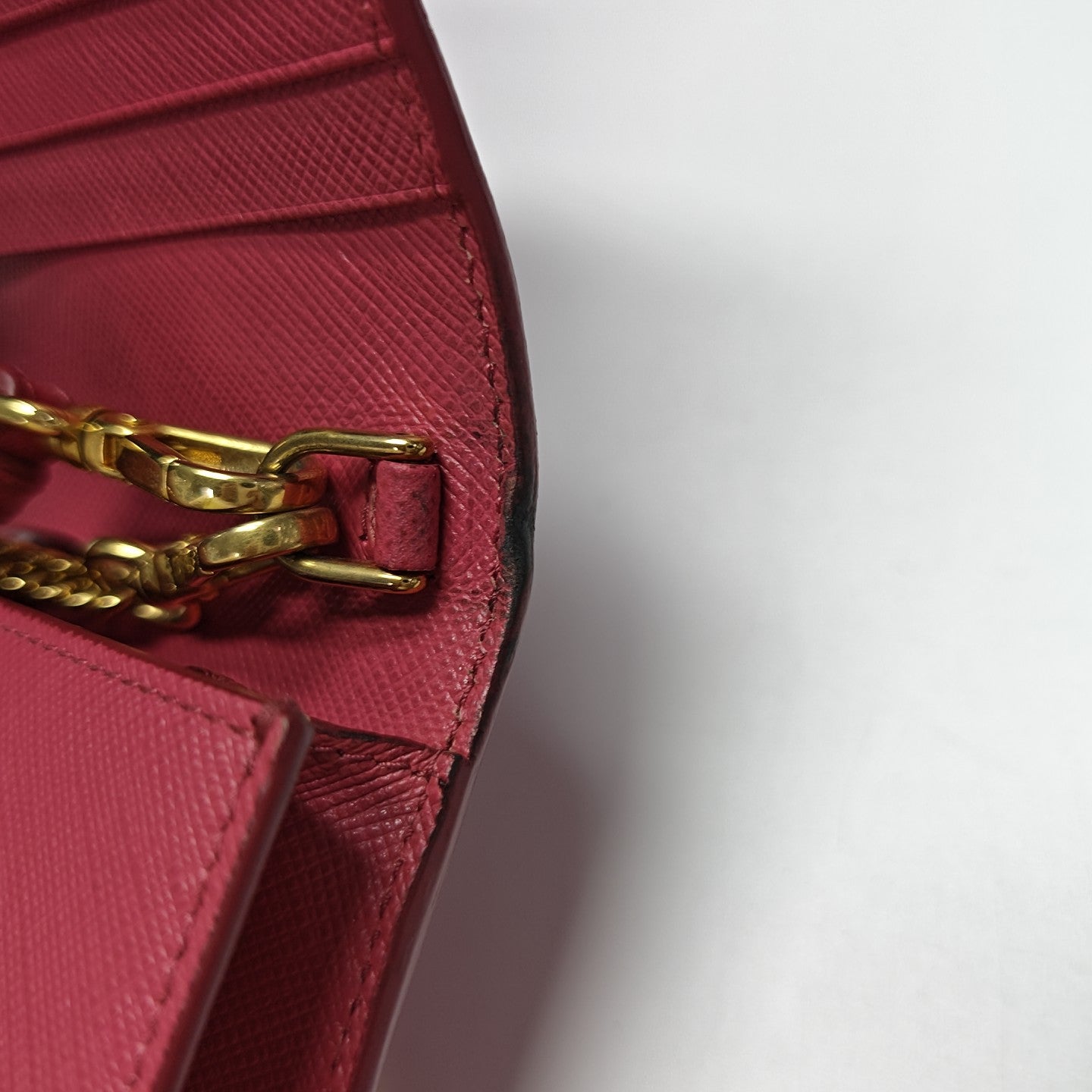 Calfskin Shoulder Bag Mini Red