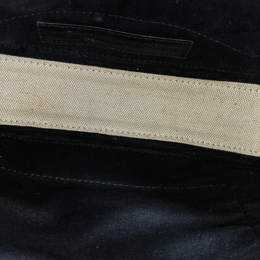 Navy Mini Canvas White