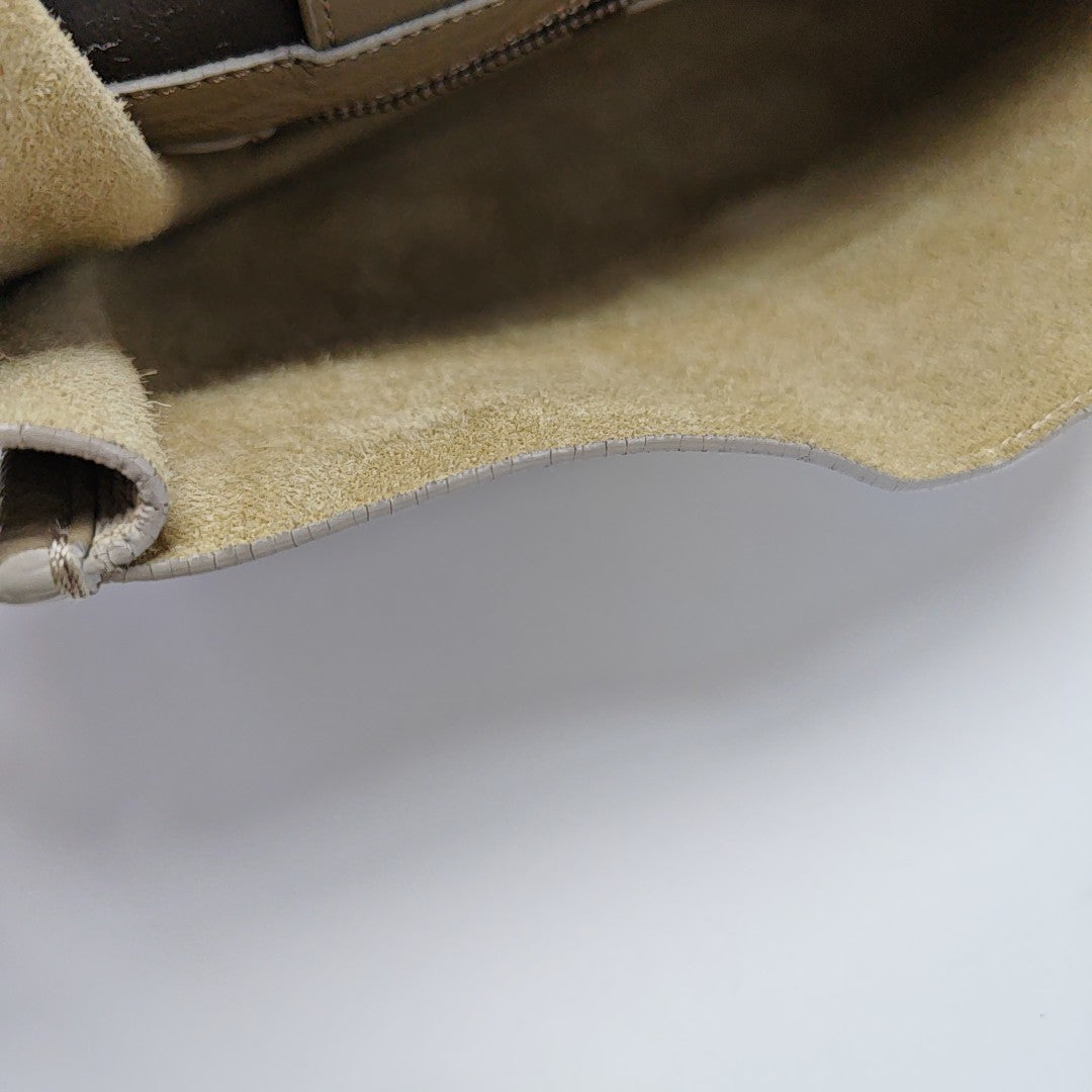 Calfskin Shoulder Bag Beige