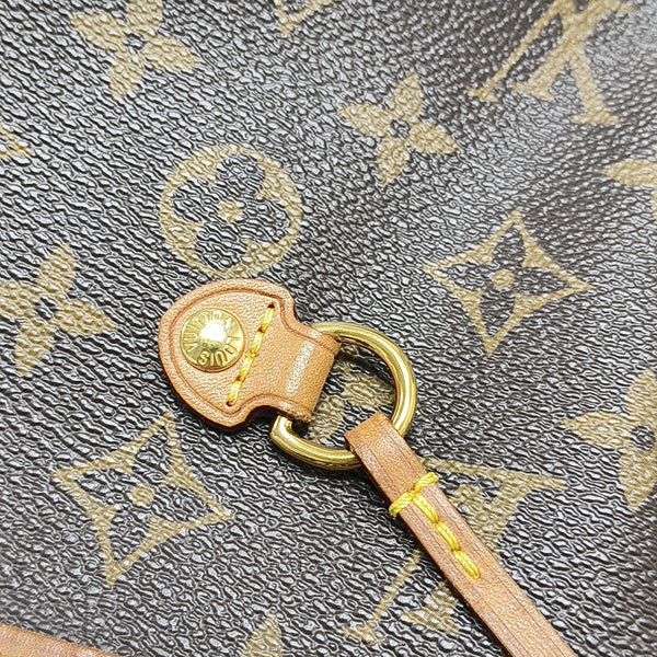 NEVERFULL MM Monogram Coated Canvas Brown