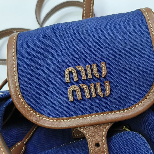 Canvas Backpack Blue
