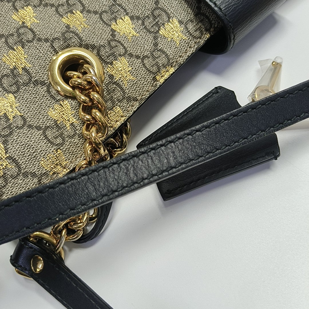 Padlock Medium Monogram Coated Canvas Brown