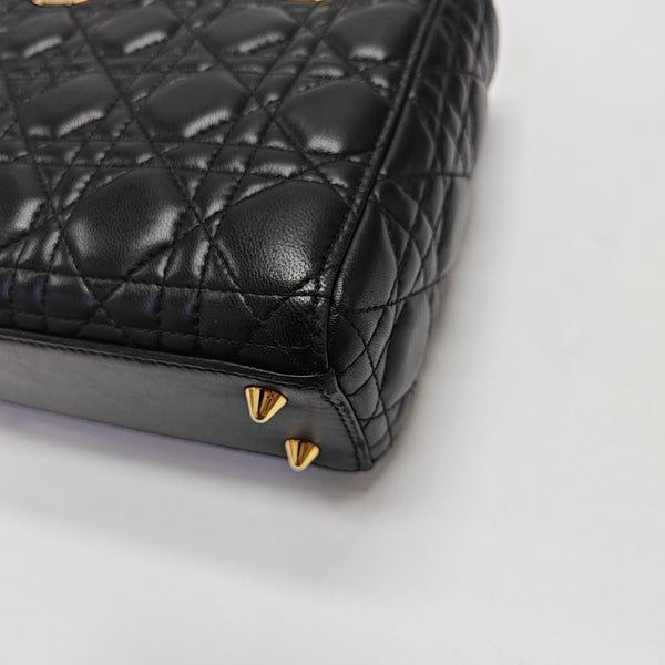 Lady Dior Small Cannage Lambskin Black
