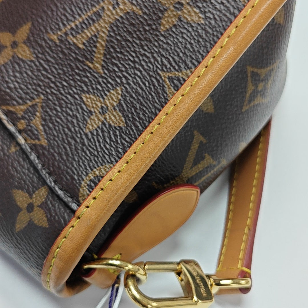 DIANE Monogram Coated Canvas Brown