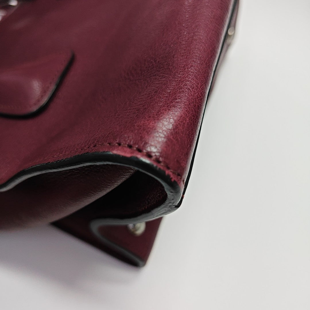 Glace Calf Calfskin Red