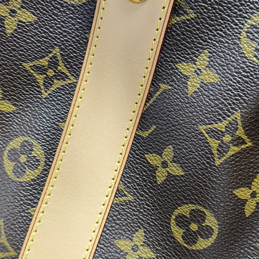 Monogram Coated Canvas Top Handle Bag Brown
