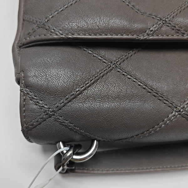COLLEGE Medium Quilted Lambskin Gray
