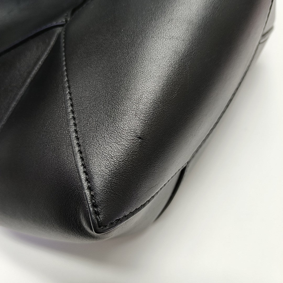 Puzzle Fold Mini Calfskin Black