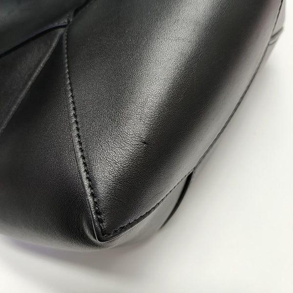 Puzzle Fold Mini Calfskin Black