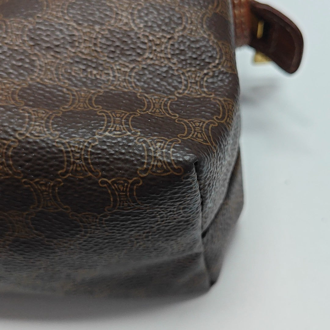 TRIOMPHE CANVAS Small Coated Canvas Brown